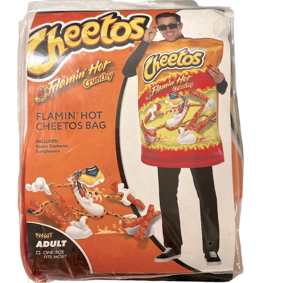 Shirts Halloween Costume Adult Flamin Hot Cheetos Bag One Size Fits